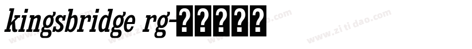 kingsbridge rg字体转换